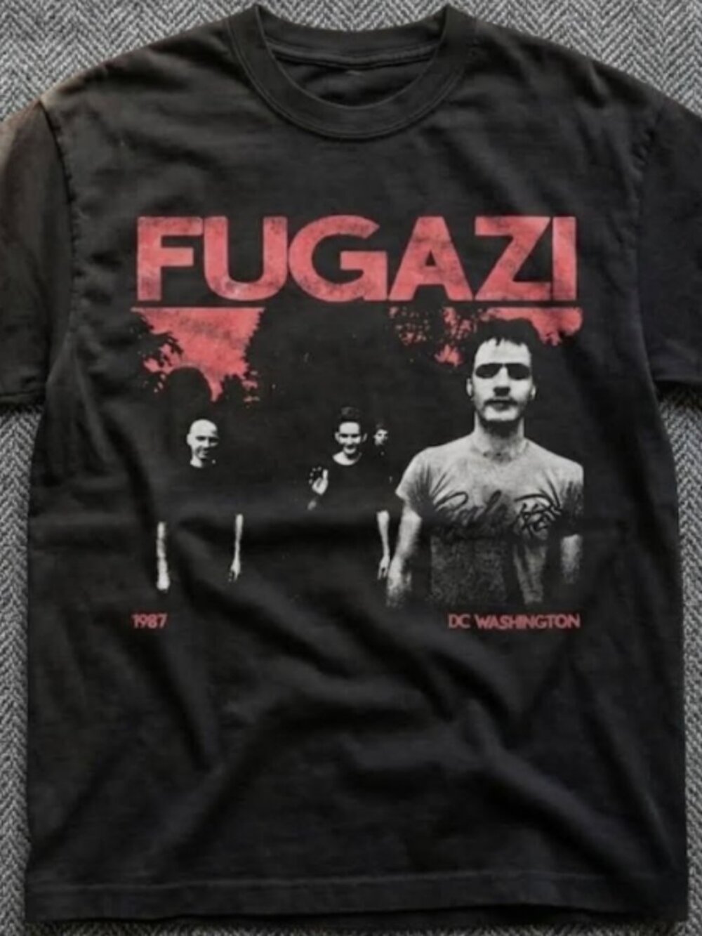 Fugazi Band T-Shirt, Ian MacKaye Post-Hardcore Punk oversized Tee